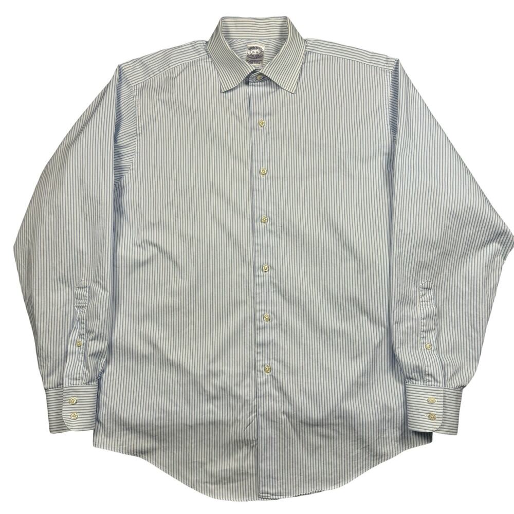 Brooks Brothers Egyptian Vintage 16/35 Men's Button Down‎ Pinstripe Long Sleeve